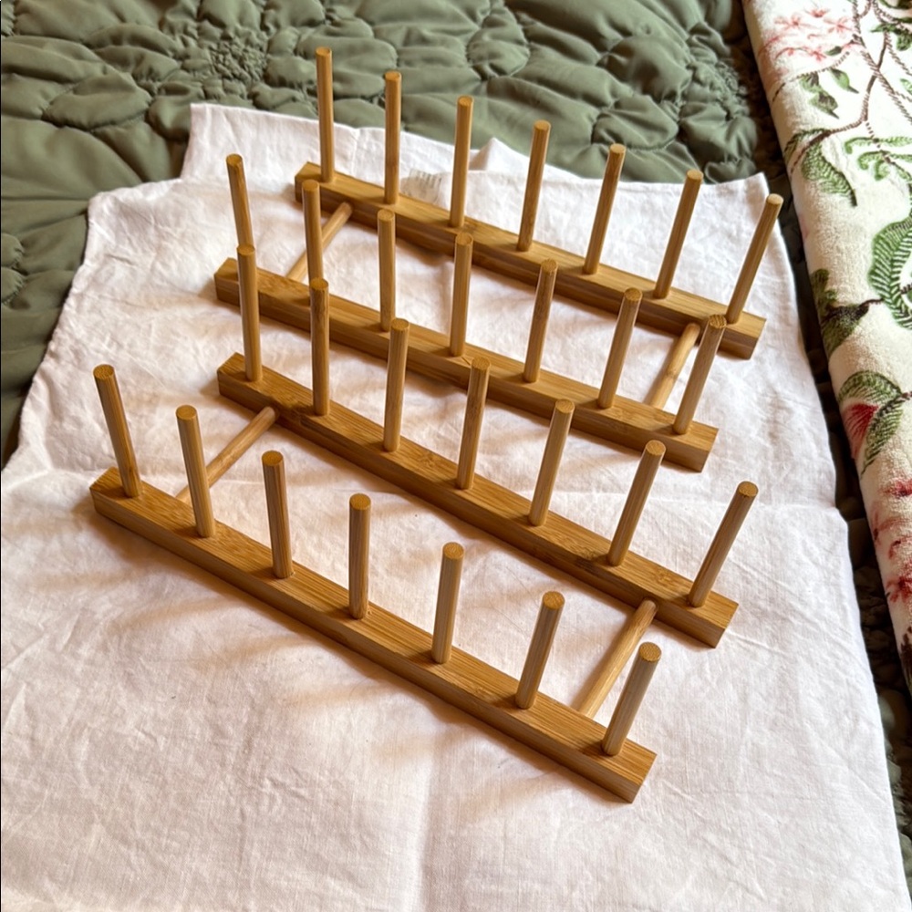 Handmade wooden dowel organizer for plates, picture frames, etc. Never used..